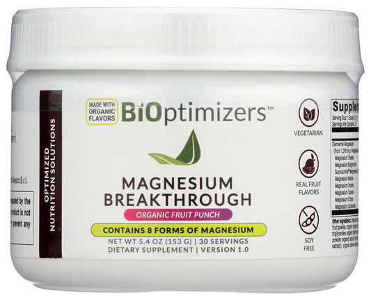 BIOptimizers Magnesium BreakThrough Fruit Punch 6.7oz