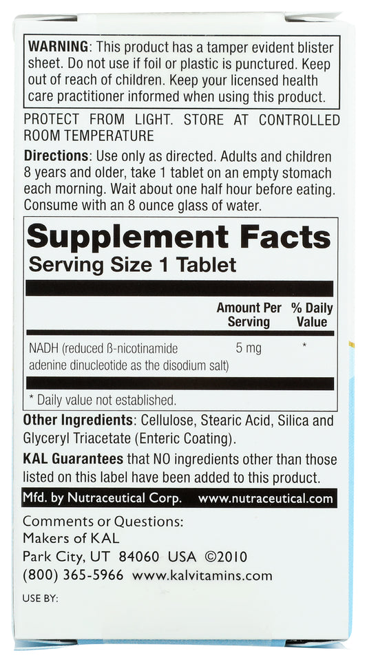 KAL NADH 5mg 30 ct