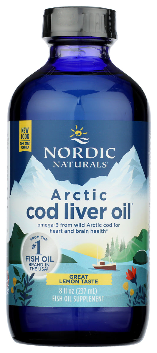 Nordic Naturals Arctic Cod Liver Oil Lemon 8oz