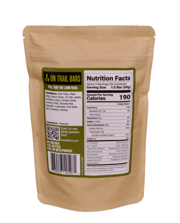 On Trail Bars - Apples & Peanut Butter