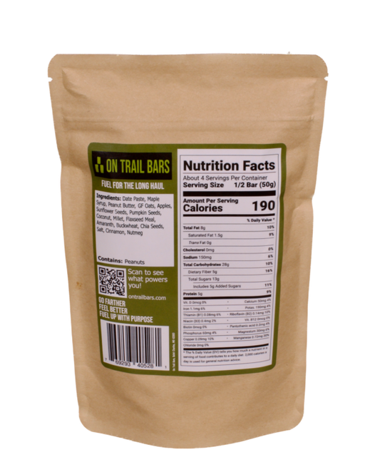 On Trail Bars - Apples & Peanut Butter