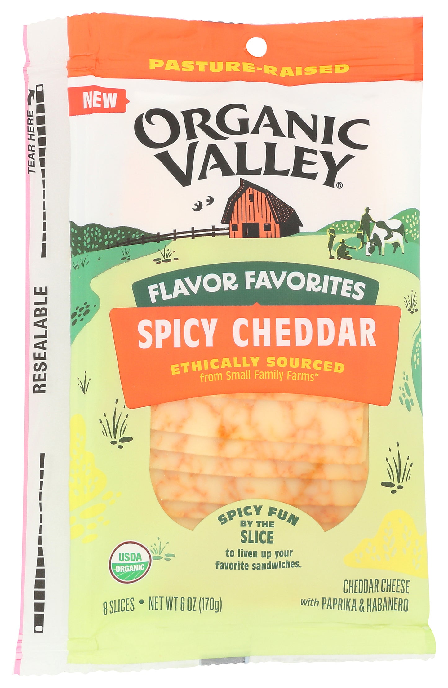 OGV Sliced Spicy Cheddar