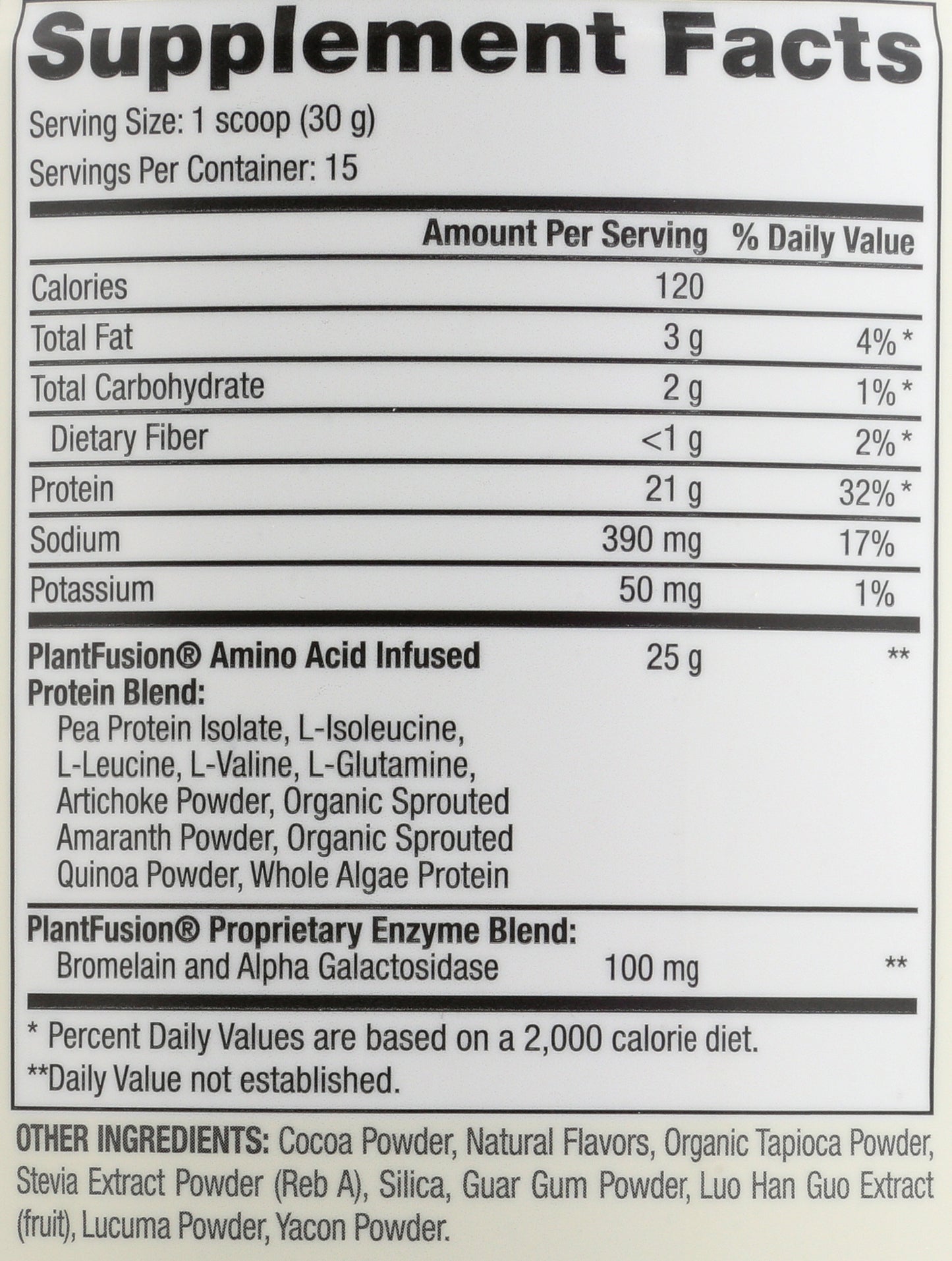 Plant Fusion Complete Protein Chocolate 1lb