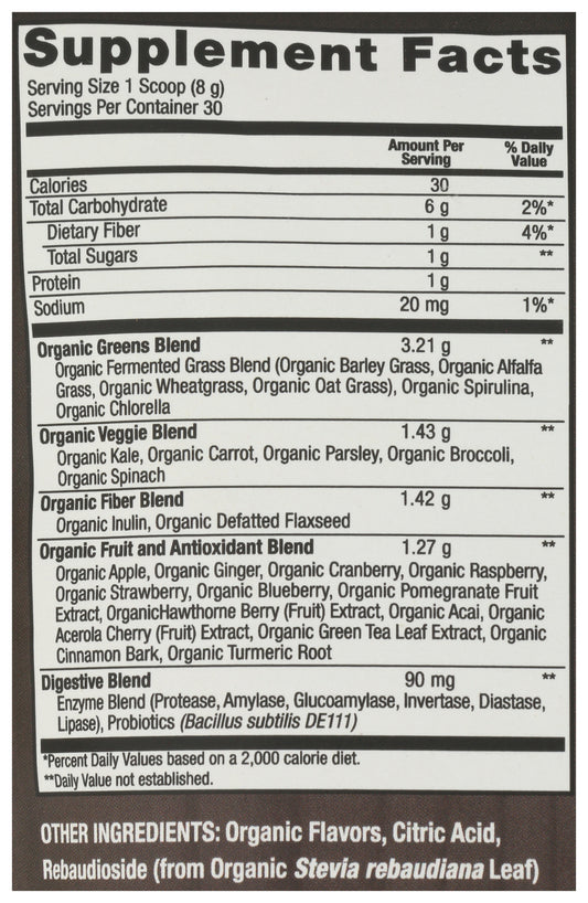 Plant Fusion Organic Fruitful Greens