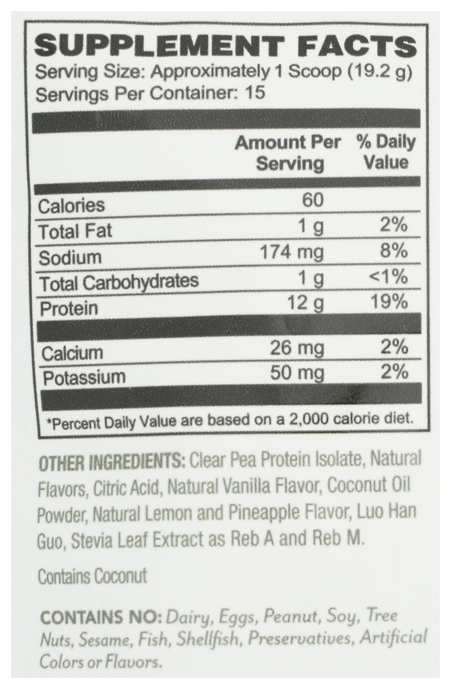 Plant Fusion Clear Plant Protein Tropical 10oz