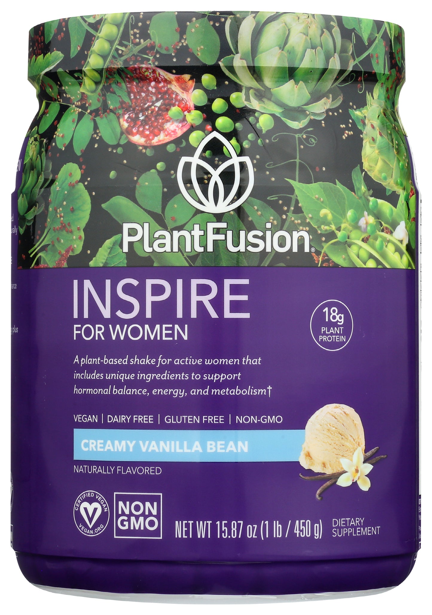 Plant Fusion Inspire for Women 1lb Vanilla