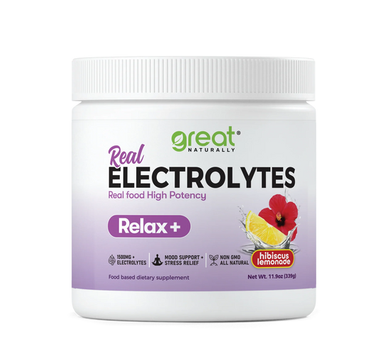 Real Electrolytes Relax+ Hibiscus Lemon