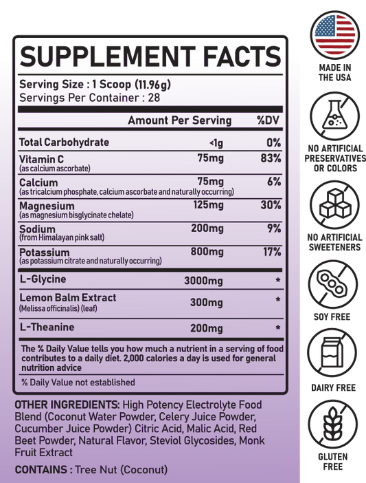 Real Electrolytes Relax+ Hibiscus Lemon 1pk