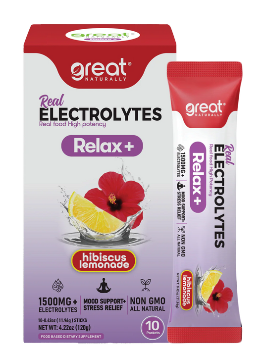 Real Electrolytes Relax+ Hibiscus Lemon 1pk