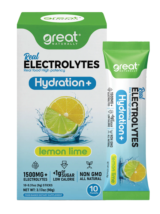 Real Electrolytes Hydration+ Lemon Lime