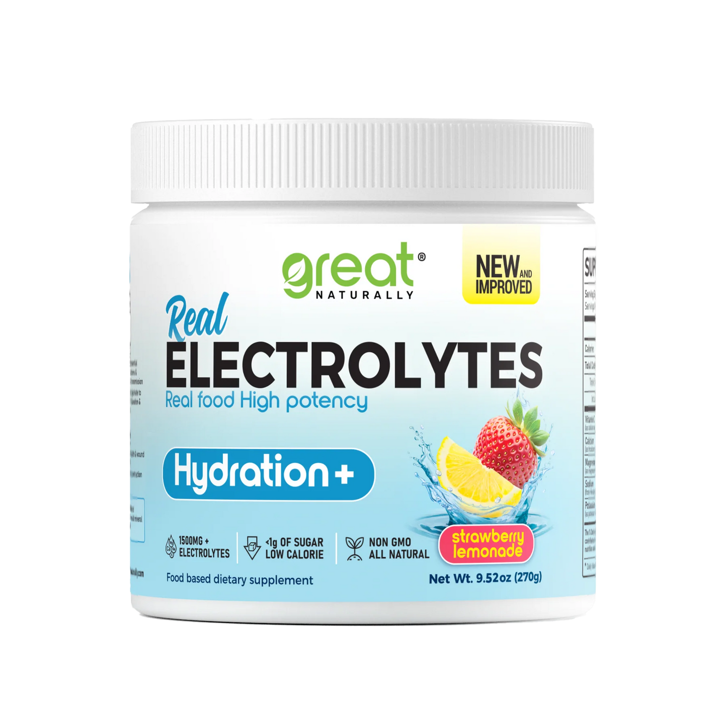 Real Electrolytes Hydration + Strawberry Lemonade