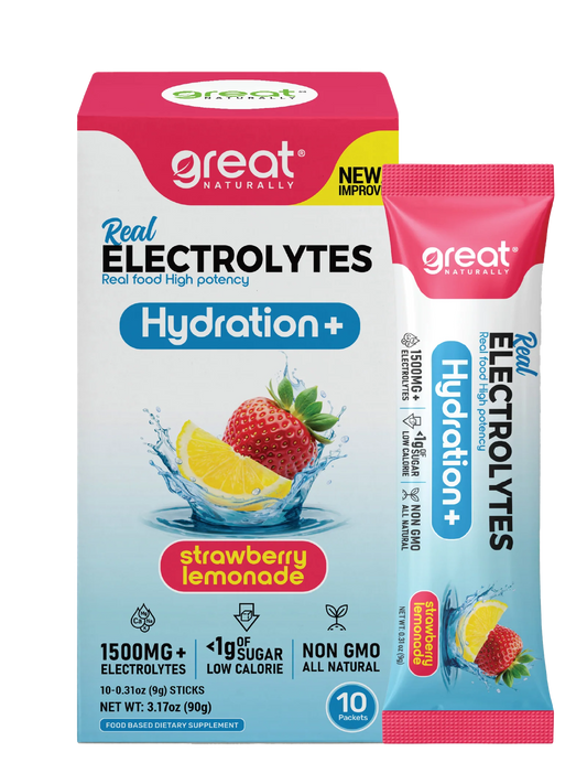 Real Electrolytes Hydration + Strawberry Lemonade