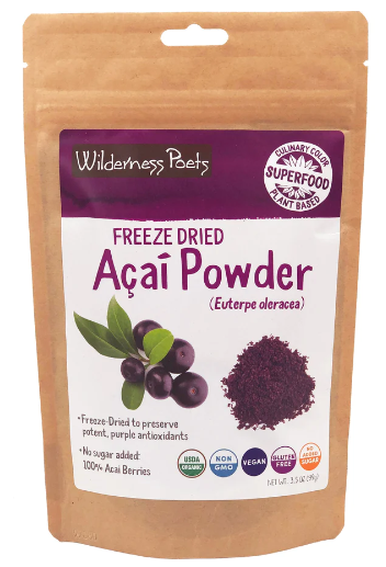 Wilderness Poets Freeze Dried Acai Powder 3.5 oz