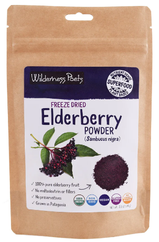Wilderness Poets Freeze Dried Elderberry Powder 3.5 oz