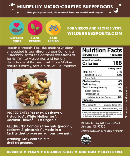 Wilderness Poets Wild Mix Delight Trail Mix 8 oz