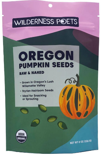 Wilderness Poets Oregon Pumpkin Seeds Raw 8 oz