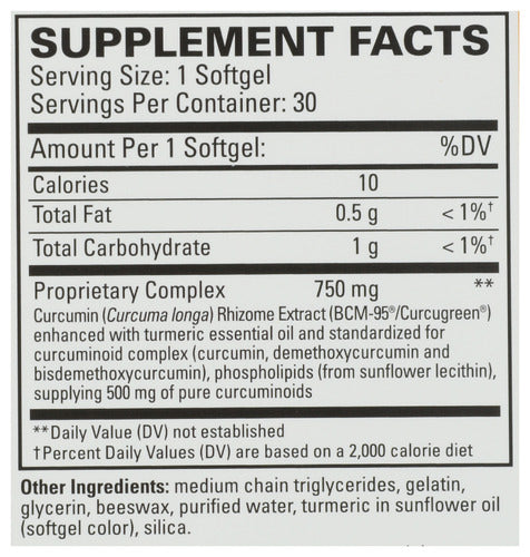 Terry Naturally CuraMed 750mg 30 Softgels