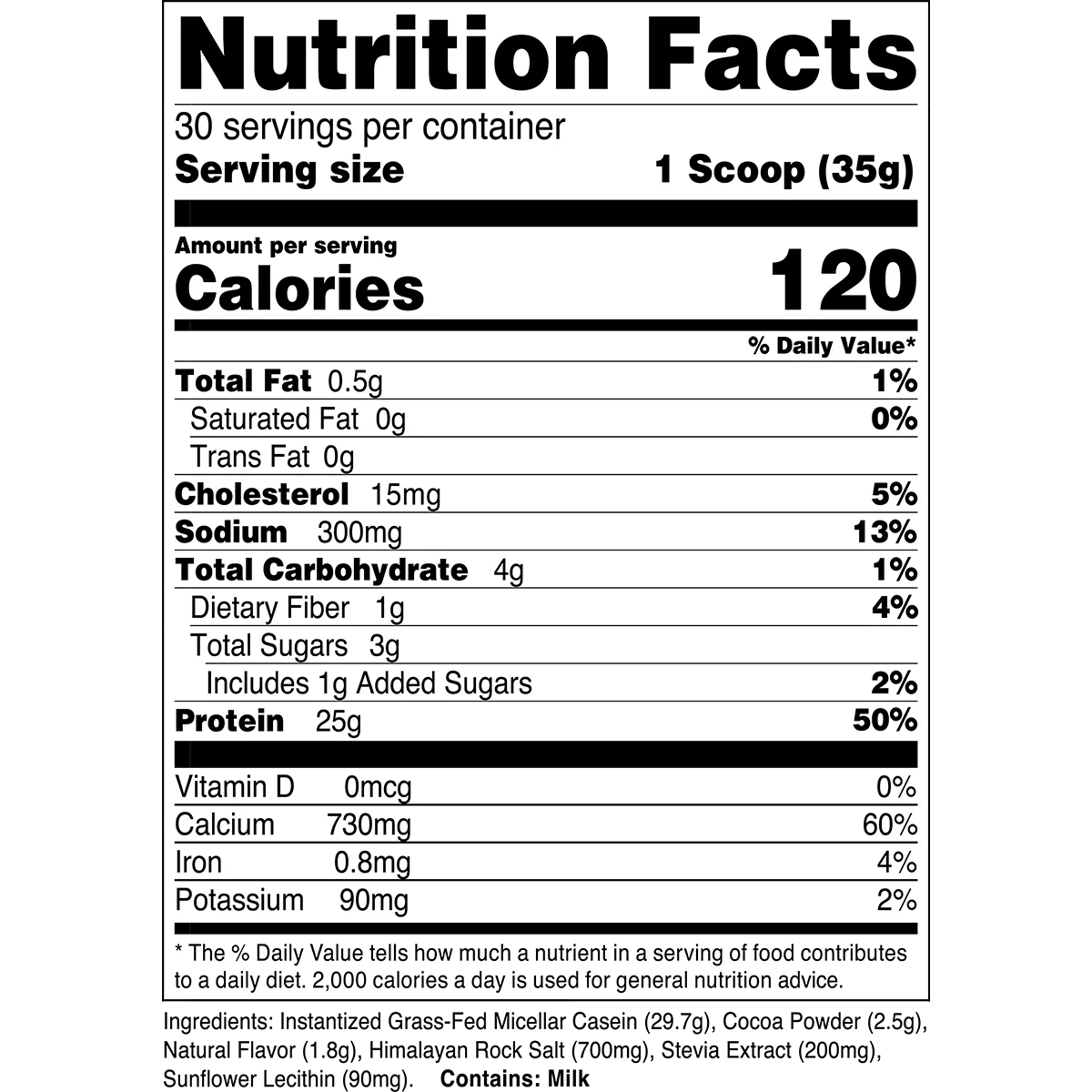 Transparent Labs Chocolate Casein