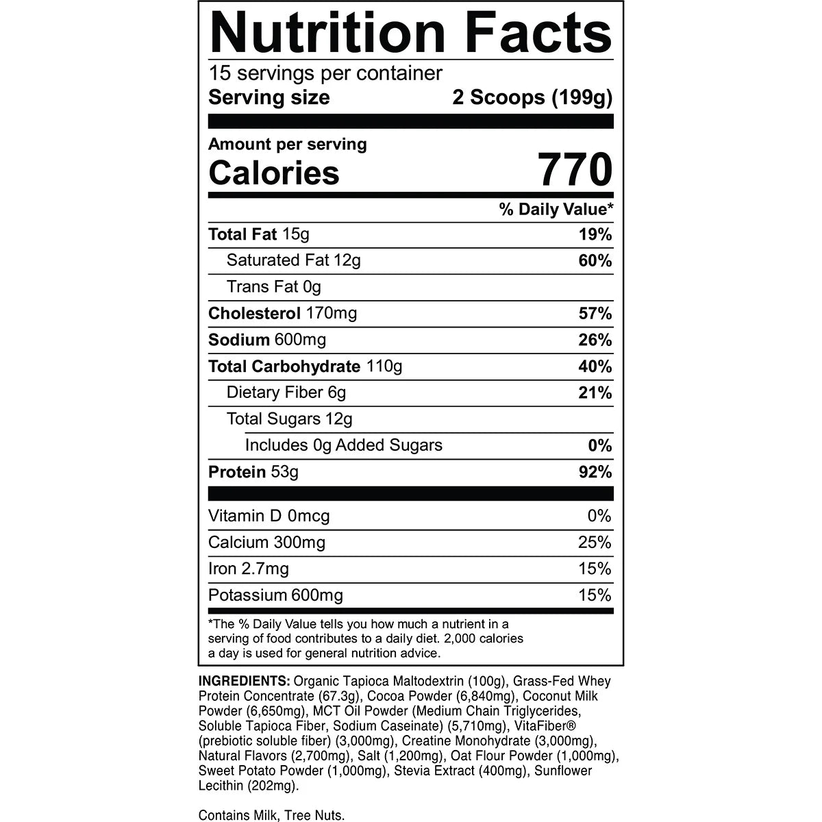 Transparent Labs Mass Gainer Vanilla