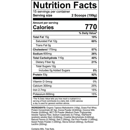 Transparent Labs Mass Gainer Vanilla
