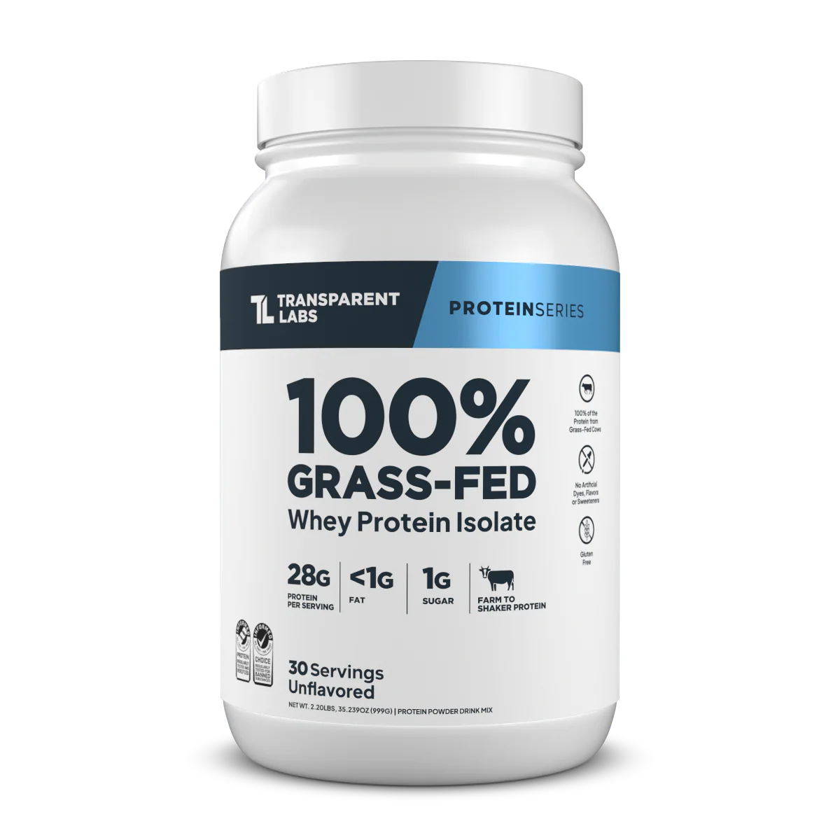 Transparent Labs Whey Unflavored 2.2lb