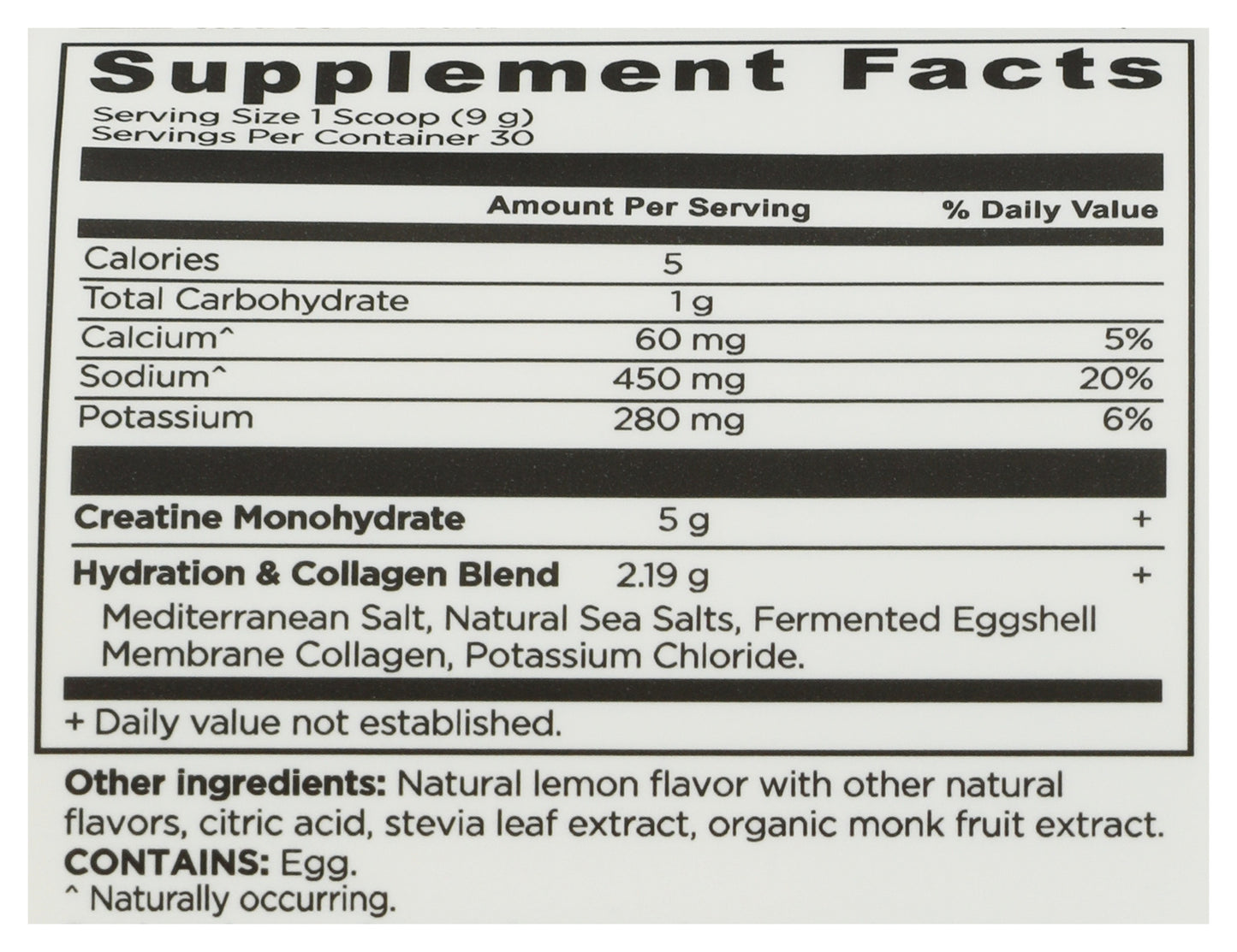 Ancient Nutrition Creatine + Collagen Lemon 30sv