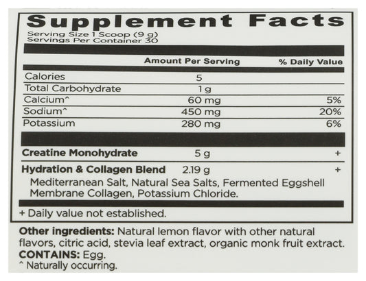 Ancient Nutrition Creatine + Collagen Lemon 30sv