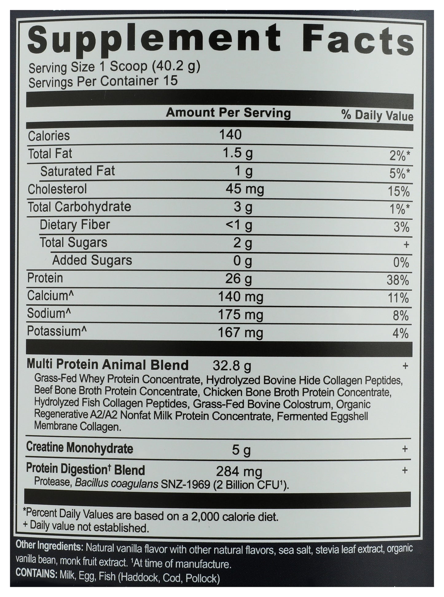 Ancient Nutrition Multi Protein Animal + Creatine Vanilla