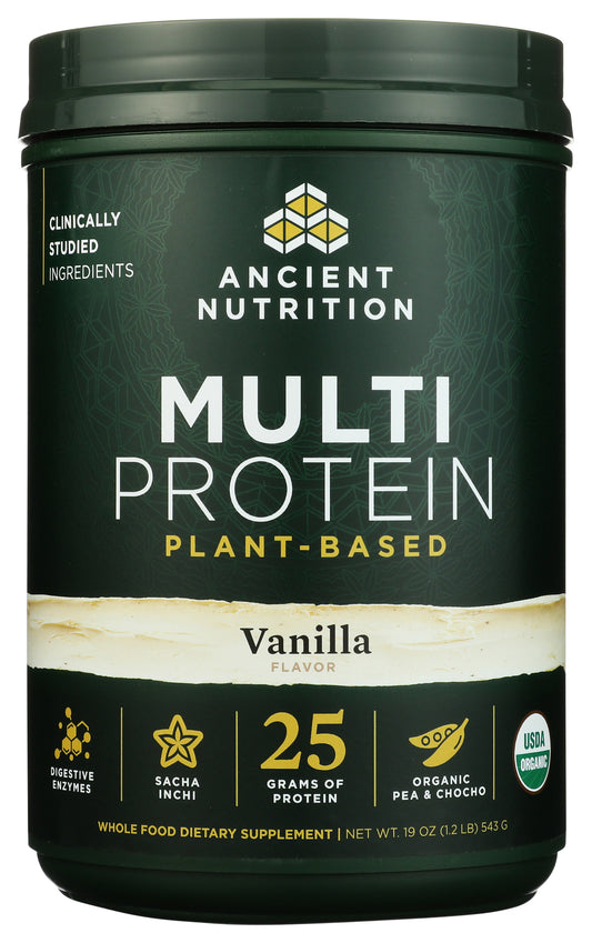 Ancient Nutrition Plant-Based Protein Powder Vanilla Bean
