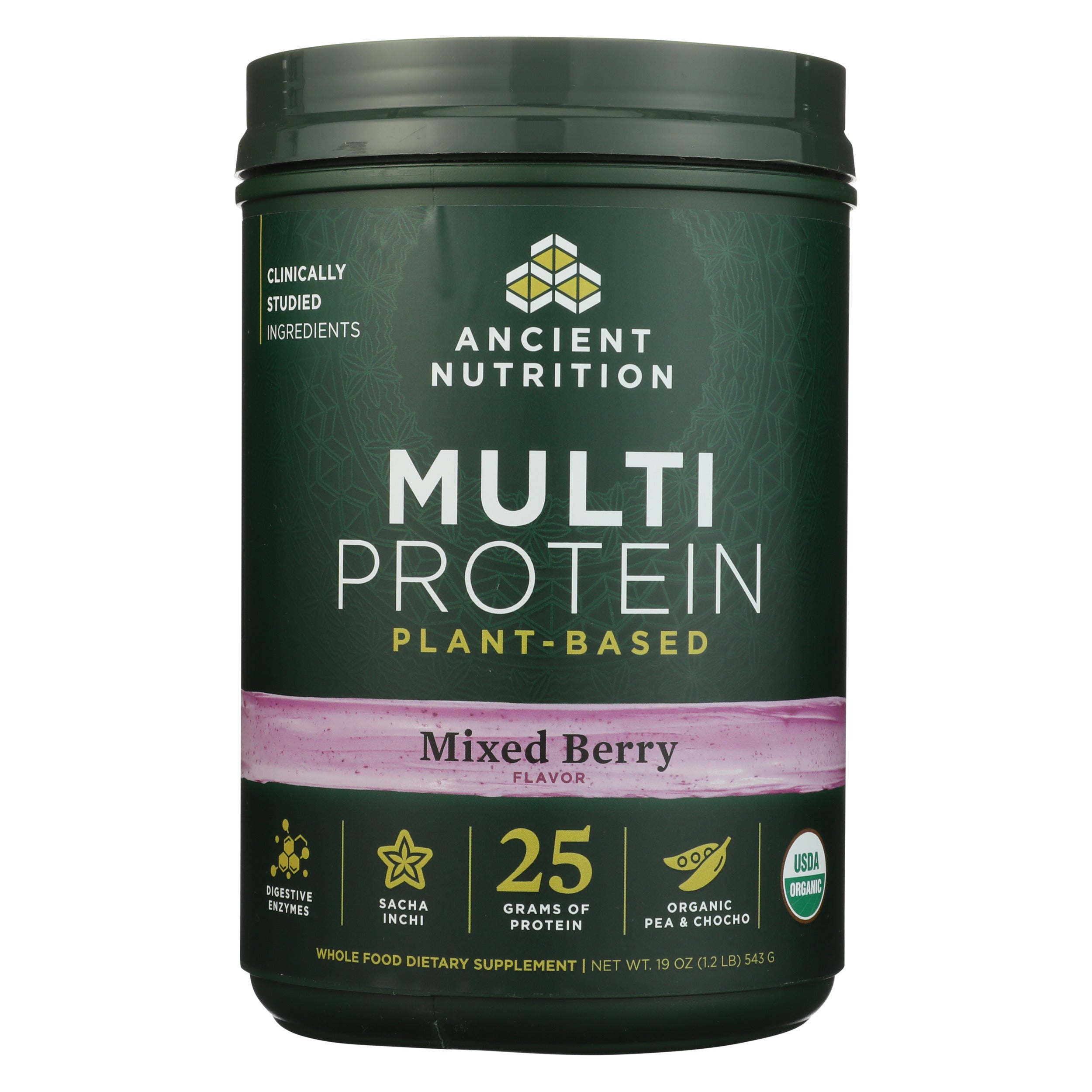 Mix Berry Powder Ancient Nutrition Multi Plant-Based Protein Powder Mixed Berry ...