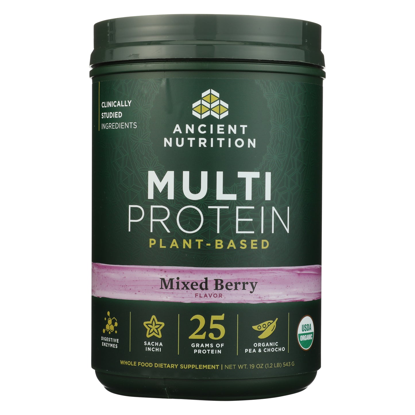Ancient Nutrition Multi Plant-Based Protein Powder Mixed Berry