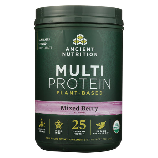 Ancient Nutrition Multi Plant-Based Protein Powder Mixed Berry