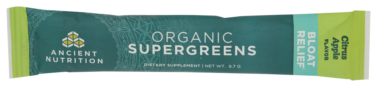 Ancient Nutrition Bloat Relief Apple Greens 16pk