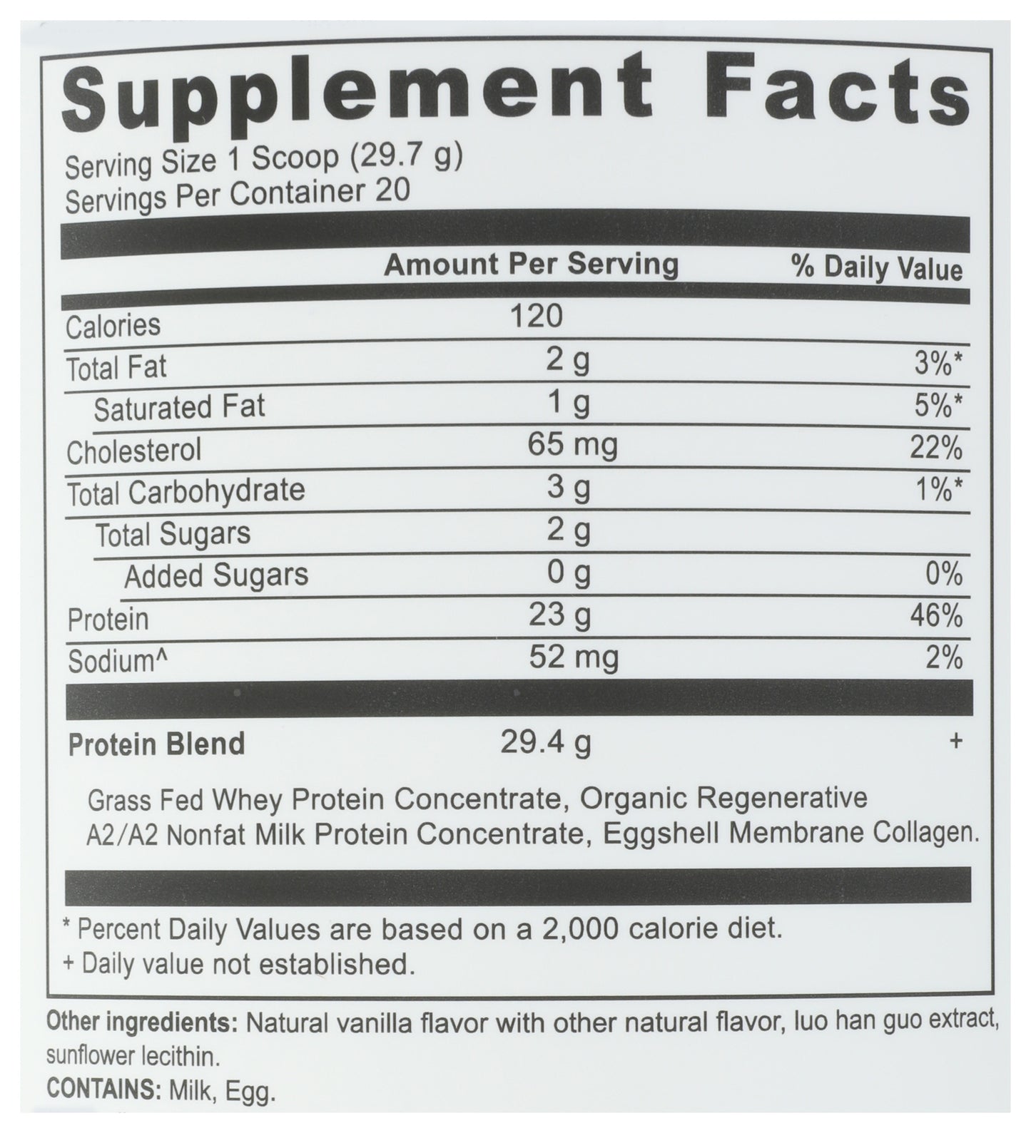 Ancient Nutrition Whey Protein Vanilla Bean 21oz