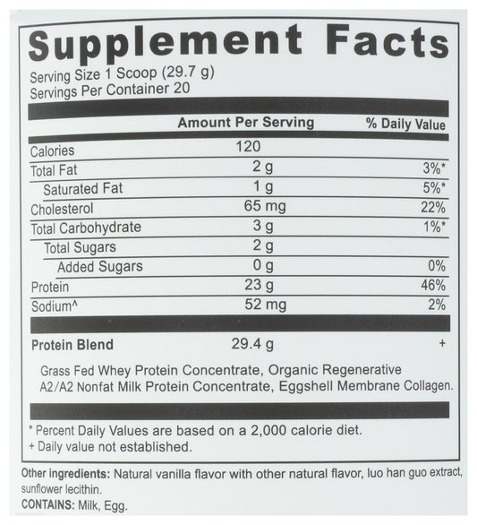Ancient Nutrition Whey Protein Vanilla Bean 21oz