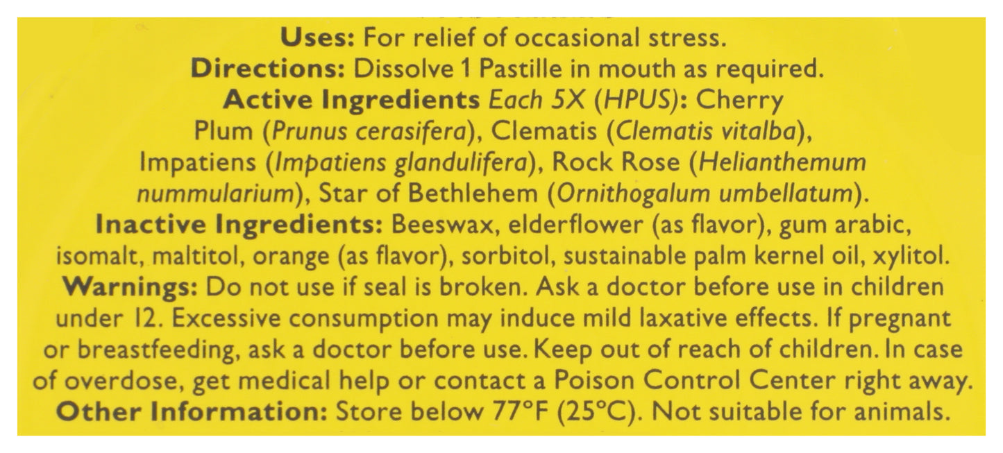 Bach Rescue Pastilles Orange & Elderflower 35ct