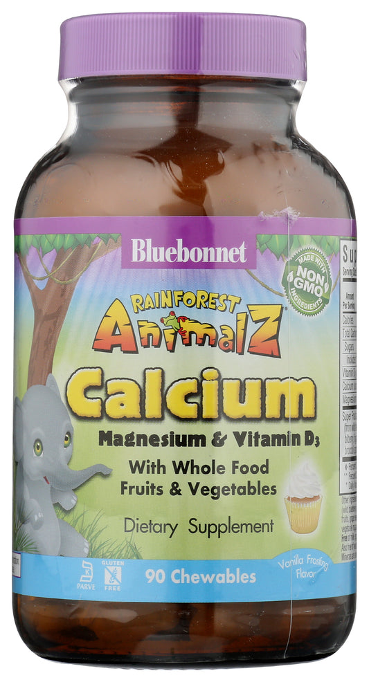 BLU Rainforest Animalz Calcium 90 ct