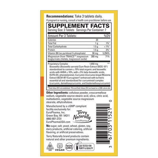 Terry Naturally Curamin Headache Relief 21tb