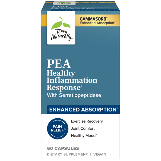 Terry Naturally PEA Healthy Inflammation Response w/ Serratiopeptidase 60ct