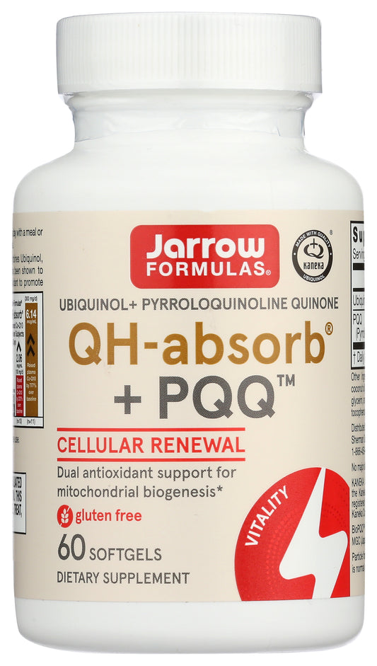 Jarrow 60ct QH-Absorb 100mg + PQQ 10mg