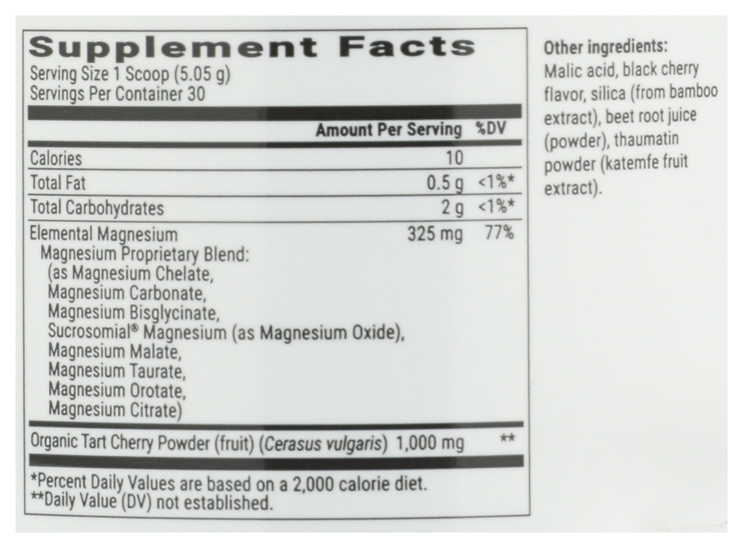 BIOptimizers Magnesium Breakthough Tart Cherry