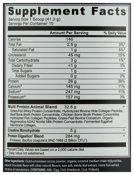 Ancient Nutrition Multi Protein Animal + Creatine Dark Chocolate