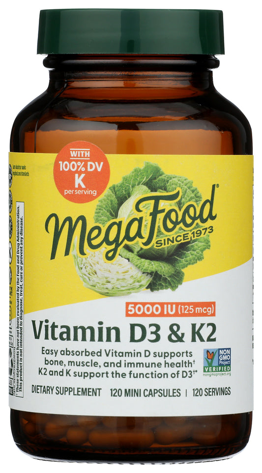 MGF Vit D3 5000 IU w/ K & K2 120 ct