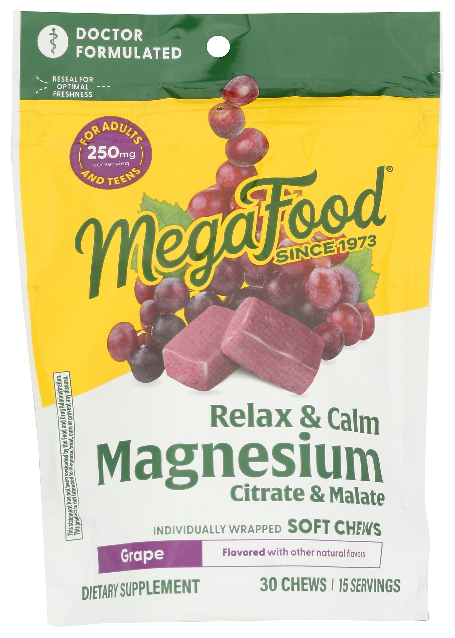 MGF Relax + Calm Mag Soft Chews Grape