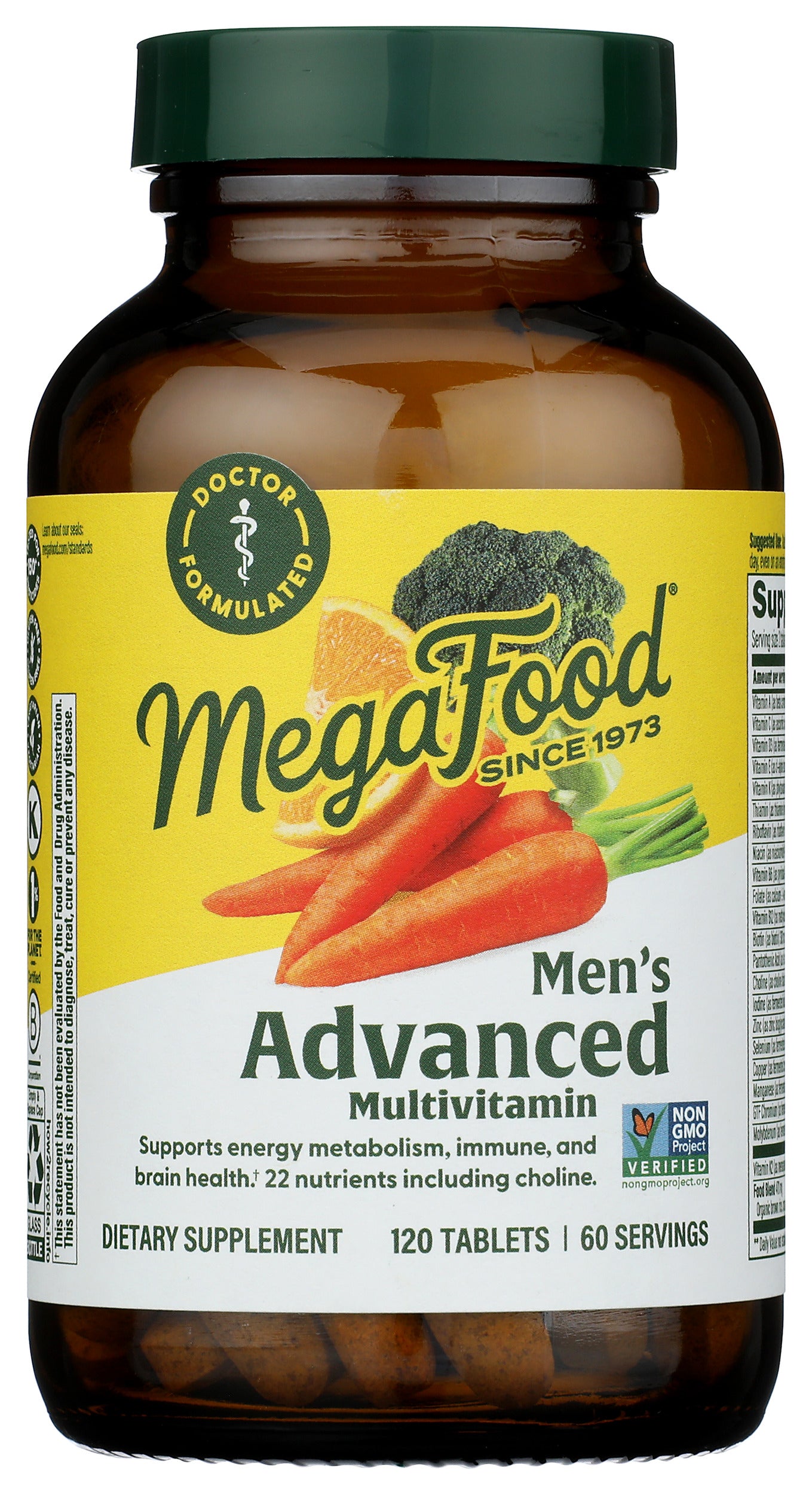 MegaFood Mens Advanced Multivitamin 120 ct