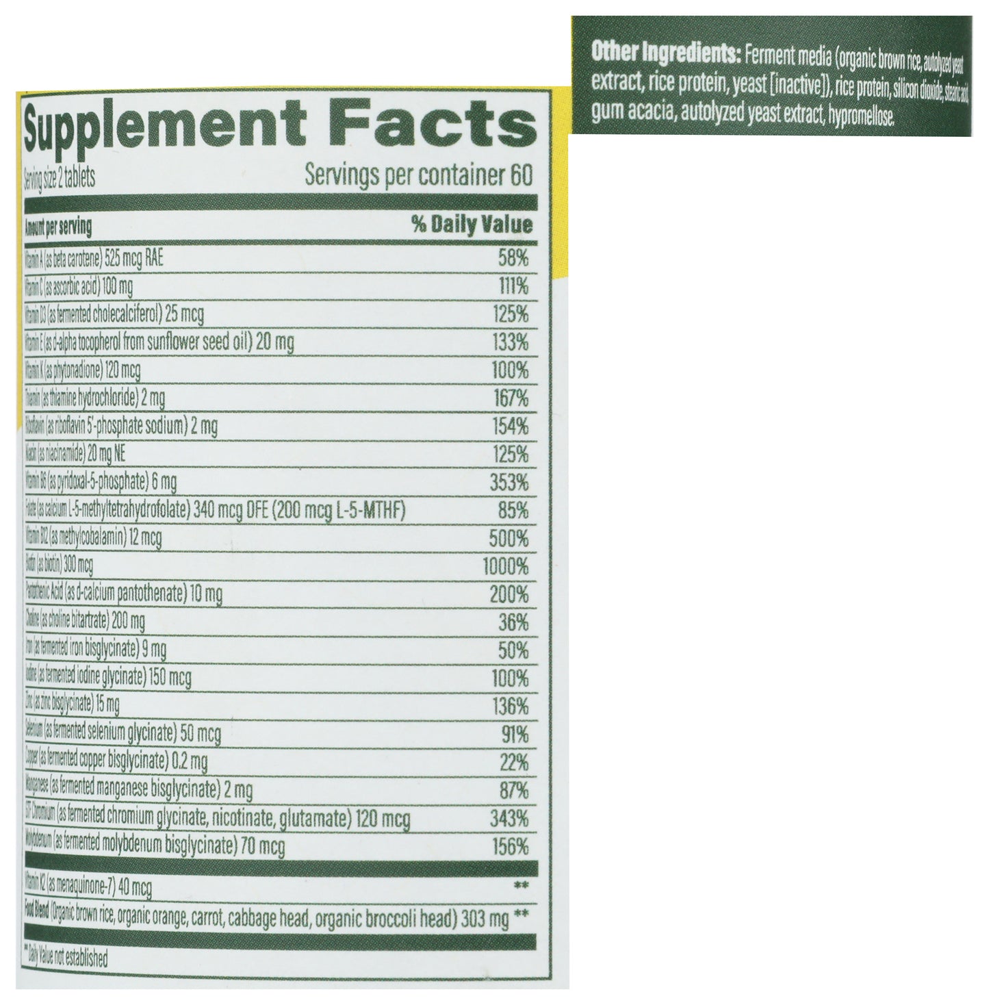 MegaFood Womens 40+ Advanced Multivitamin 120 ct