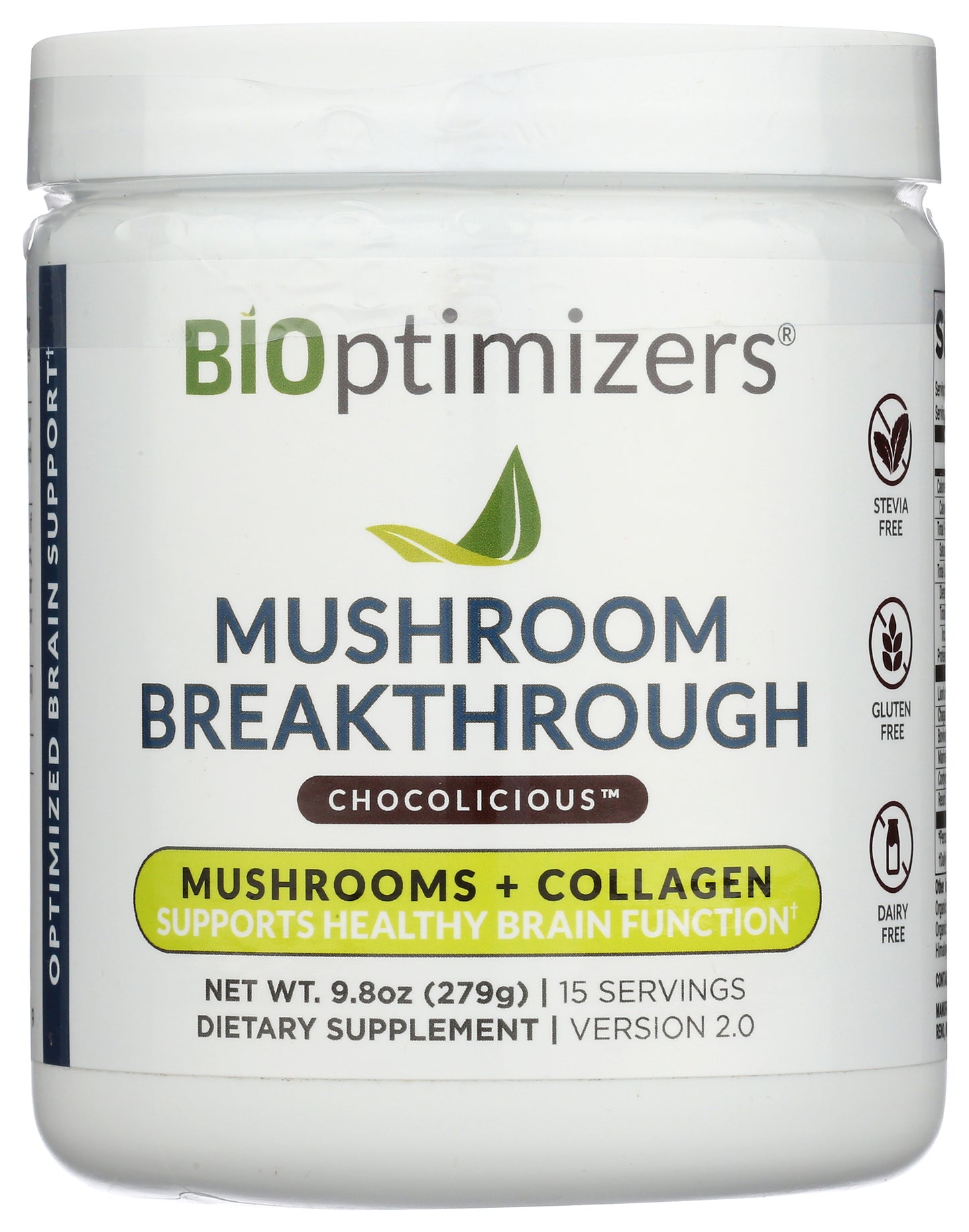 BIOptimizers Mushroom Breakthrough Chocolicious 15 servings
