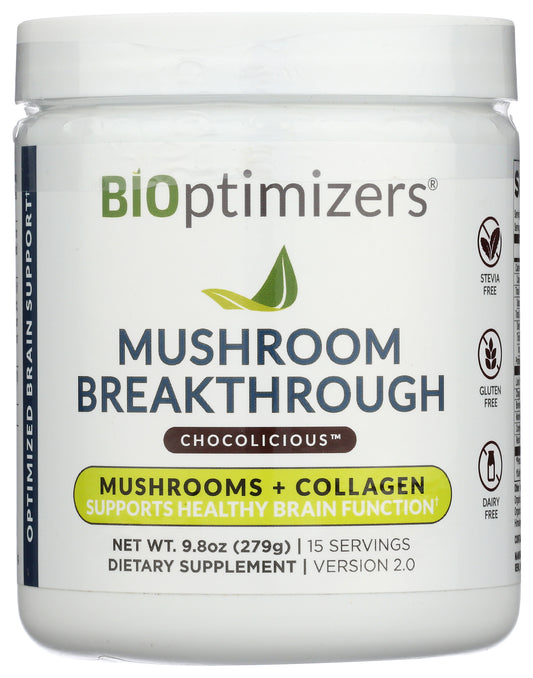BIOptimizers Mushroom Breakthrough Chocolicious 15 servings