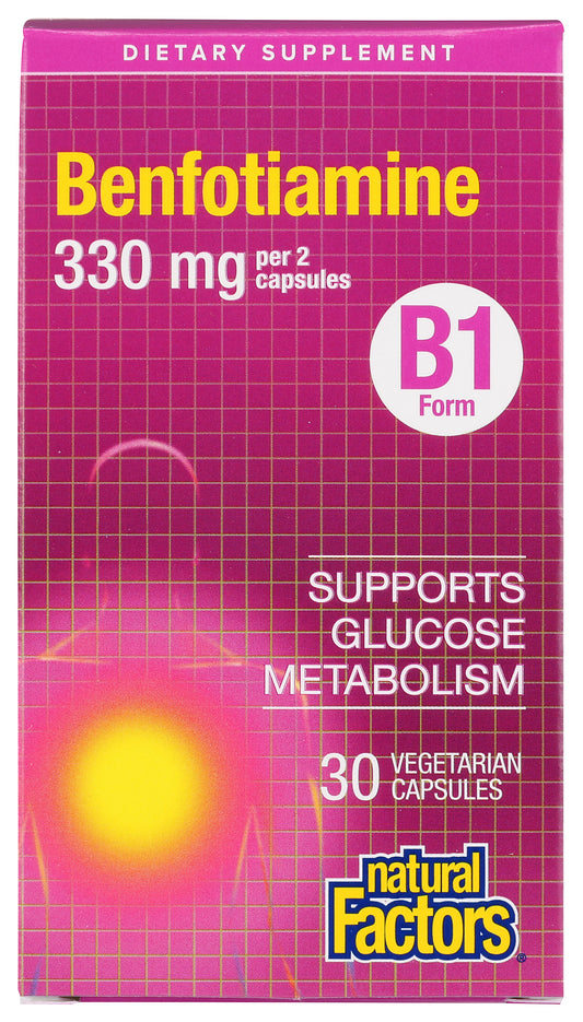 Natural Factors Benfotiamine 30 Capsules