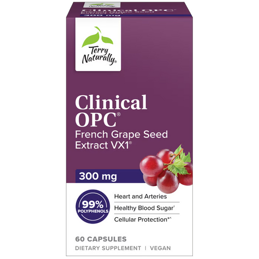 Terry Naturally Clinical OPC Grape Seed Extract 300mg 60 Capsules